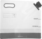 Restaurantware Cater Tek 1 Gallon Water Containers 10 Drink Bags - Collapsible Includes Tamper-Evident Caps Clear Plastic Beverage Bags For Catered Events Camping or Hiking Durable Handle - Image 2