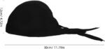 6Pcs Black Chef Hats for Men and Women Breathable Cotton Cooking Caps Adjustable Kitchen Chef Bandanas for Restaurant BBQ and Catering - Image 2
