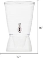 CreativeWare Bark Beverage Dispenser, 2.5 Gallon, Clear, (Pack of 1) - Image 3