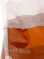 Restaurantware Cater Tek 1 Gallon Water Containers 10 Drink Bags - Collapsible Includes Tamper-Evident Caps Clear Plastic Beverage Bags For Catered Events Camping or Hiking Durable Handle - Image 8