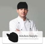 6Pcs Black Chef Hats for Men and Women Breathable Cotton Cooking Caps Adjustable Kitchen Chef Bandanas for Restaurant BBQ and Catering - Image 7