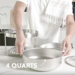 Chafing Dish Buffet Set of 4 – Complete Stainless Steel Chaffe Buffet Set with Glass Lids, Chafing Fuel Holder – Elegant and Practical Warmer Trays for Buffet, Wedding, Catering Supplies - Image 3