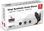 Schneider Vinyl Synthetic Exam Gloves, 4 Mil, Latex Free Disposable Gloves for Medical, Cooking, Cleaning, and Food Prep - Image 2