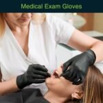 FifthPulse Black Vinyl Disposable Gloves - Powder and Latex Free Medical Exam Gloves - Image 2