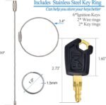 6PCS 5P8500 Cat Keys Ignition Keys Replacement for Cater-Pillar Heavy Equipment Loaders Excavators Dozers 0964753 0966198 8V4404 9G2777 980K 980H 416C 248B - Image 3