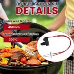 Aifeier ET Double Ignition Kit Electronic Igniter, Spark Generator Grill Igniter with Double Ignition Electrode, 450 mm High Spark Plug Wires for Grill, Heater and Catering Equipment Stove (1 Pack) - Image 4