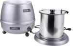 SYBO SB-6000-2G Commercial Grade Soup Kettle with Hinged Lid and Detachable Stainless Steel Insert Pot for Restaurant and Big Family, 10.5 Quarts, Silver - Image 2