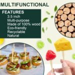 400PCS 3.5 Inch Appetizer Forks, Mini Forks, Mini Forks For Appetizers, Disposable Bamboo Forks Can Be Used For Desserts, Sandwiches, Burgers, Salads, Buffets, Drinks, Vegetables And More - Image 4