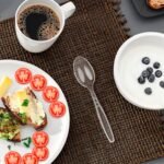 Party Bargains Disposable Cutlery set, SAPPHIRE Design, Clear Color, 360 Pieces: 180 Forks, 120 Spoons, 60 Knives - Image 7