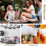 300 pack 4inch Tear Drop Mini Appetizer Plates Spoons Plastic Tasting Spoons, Dessert Bowls & Mini Dessert Containers Disposable Catering Supplies for Parties & Events(Black) - Image 7