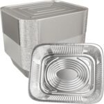 Aluminum Pans With Lids 9x13 [10 Sets] Aluminum Foil Pans Trays With Lids - Half Size Tin Foil Disposable Pans For Baking, Roasting, Cake Serving Dishes, Catering Supplies, Steam Table Chafing - Image 2