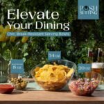 Posh Setting Clear Serving Bowls Small Hard Plastic Candy Bowl for Weddings, Buffet, Offices, Disposable Small Angled Bowls for Party's, Salads, Snacks and Fruit Bowl 5 Pack - Image 3