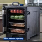 Carlisle FoodService Products Insulated Food Pan Carrier and Warmer, Front-Loading with Handles, Holds 5 Full or 10 Half 2.5" Pans (Sold Separately) with Rugged PE Shell and PU Insulation, Black - Image 5