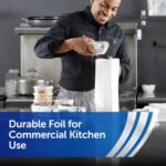 Reynolds Foodservice Pre-Cut Aluminum Foil Sheets, Great for Concessions, Catering, Cafeterias, and Restaurants, Easily Moldable Around Food, 12 x 10.75 Inches, 500 Ct. - Image 3