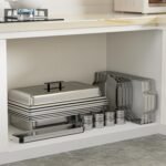 4 Pack Chafing Dish Buffet Set, 8QT Stainless Steel Rectangular Chafers and Buffet Warmer Sets for Catering, with Food & Water Pan, Lid, Foldable Frame, Fuel Holder for Event Party Holiday - Image 9