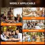 Chafing Dishes for Buffet 4 Pack, 6QT Round Chafing Dish Buffet Set Stainless Steel Buffet Food Warmers Sets for Catering Events Parties Dinners with Complete Set,Gold and Silver - Image 6