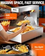 PYY French Fry Warmer - Commercial Food Heat Lamp Food Warmer Light 122°F Free-Standing Warming Fry Dump Station Countertop Fries Warmer Commercial Food Warmer for Chips Churros Buffet Restaurant - Image 4