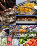 WantJoin Steam Table Hotel Pans with Lid 1/2 Half Size 6 Inch Deep 3 Pack, Stainless Steel Metal Tray Sets Food Storage Container, Restaurant Chafing Dishes Commercial Buffet Warmer Catering Supplies - Image 7