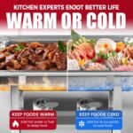 4 Pack Chafing Dish Buffet Set, 8QT Stainless Steel Rectangular Chafers and Buffet Warmer Sets for Catering, with Food & Water Pan, Lid, Foldable Frame, Fuel Holder for Event Party Holiday - Image 5