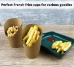 CAMKYDE 50 Pcs French Fries Holder, 12oz Disposable Paper French Fry Cups Charcuterie Cups for all Occasions (12oz) - Image 6