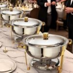 Chafing Dishes for Buffet 4 Pack, 6QT Round Chafing Dish Buffet Set Stainless Steel Buffet Food Warmers Sets for Catering Events Parties Dinners with Complete Set,Gold and Silver - Image 7