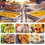 10 Pack Hotel Pans Stainless Steel Steam Table Pan 1/3 Size, 0.8 mm Thick Anti Jam Warming Pans for Food Warmer Restaurant Catering Supplies, 12.8 x 6.9 Inch(4 Inch Deep,Standard) - Image 7