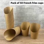 CAMKYDE 50 Pcs French Fries Holder, 12oz Disposable Paper French Fry Cups Charcuterie Cups for all Occasions (12oz) - Image 4