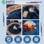 Party Bargains Disposable Cutlery set, SAPPHIRE Design, Clear Color, 360 Pieces: 180 Forks, 120 Spoons, 60 Knives - Image 3